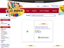 Tablet Screenshot of lepapier.com.br